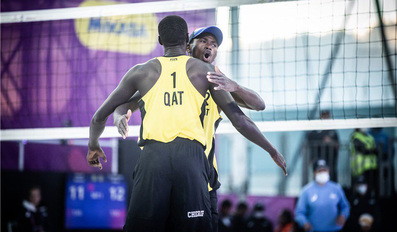 Qatar beach volleyball team